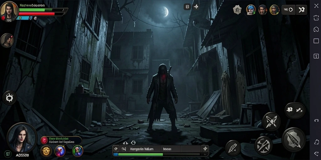 Screenshot utama ADS508 menunjukkan momen menegangkan dalam gameplay horor.