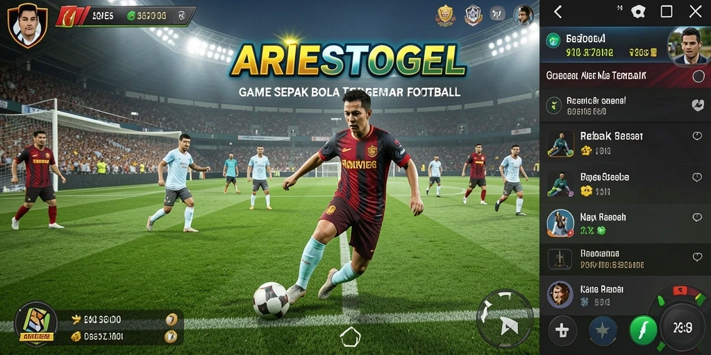 Tampilan gameplay ARIESTOGEL yang menarik dan realistis.