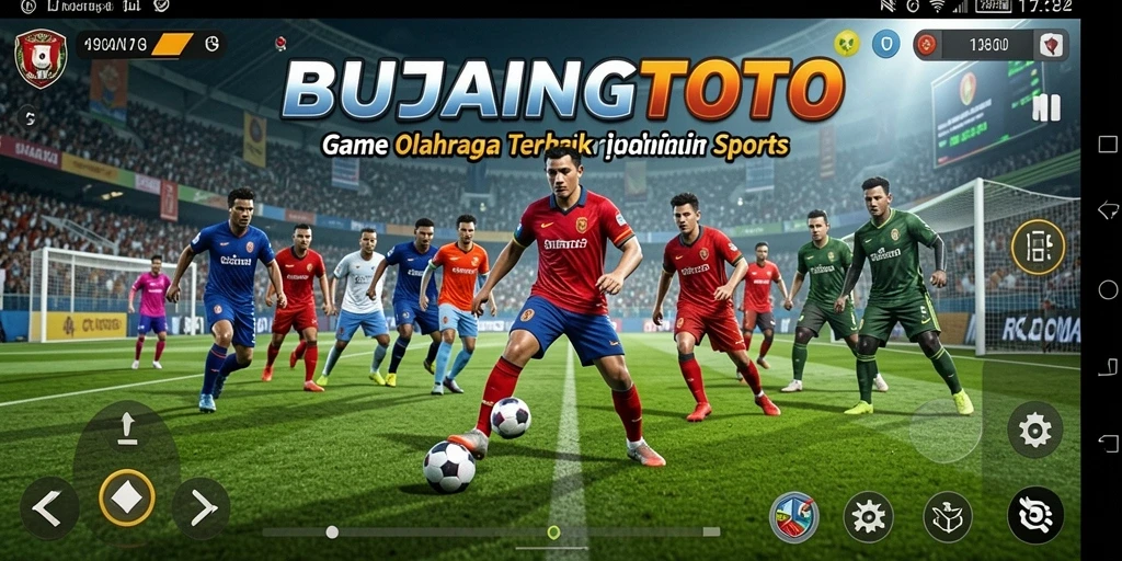 Screenshot gameplay BUJANGTOTO yang menampilkan aksi seru di lapangan.