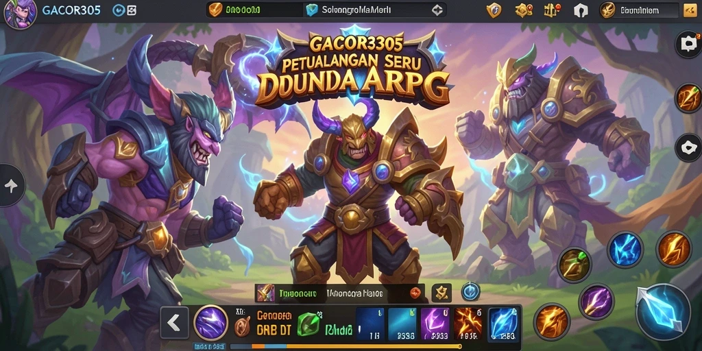 Tampilan gameplay seru di dunia ARPG GACOR305 dengan grafis menakjubkan.