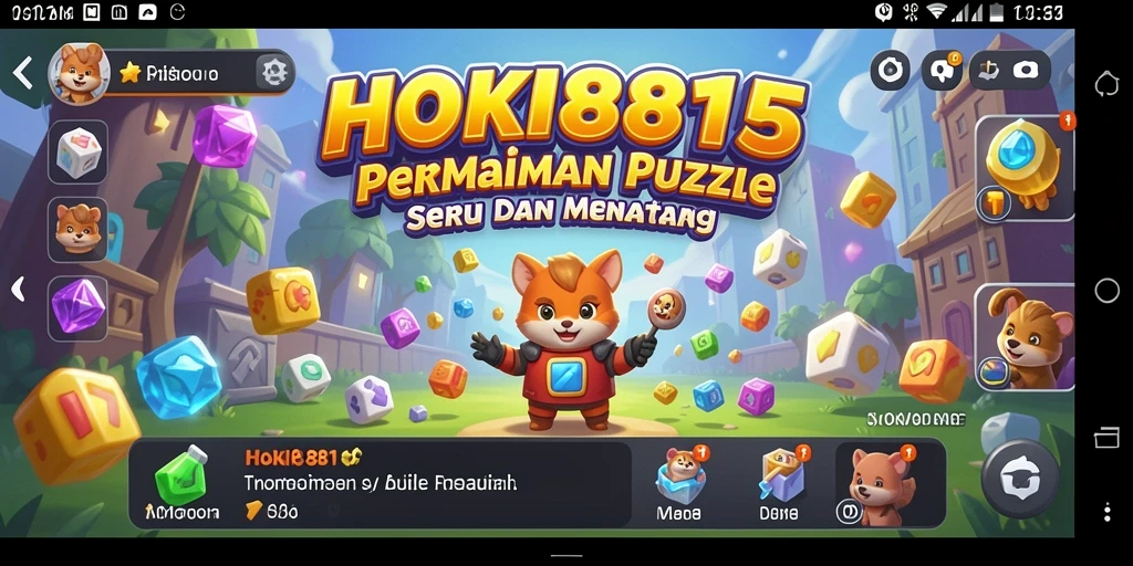 Gameplay seru HOKI8815 dengan tantangan puzzle menarik.
