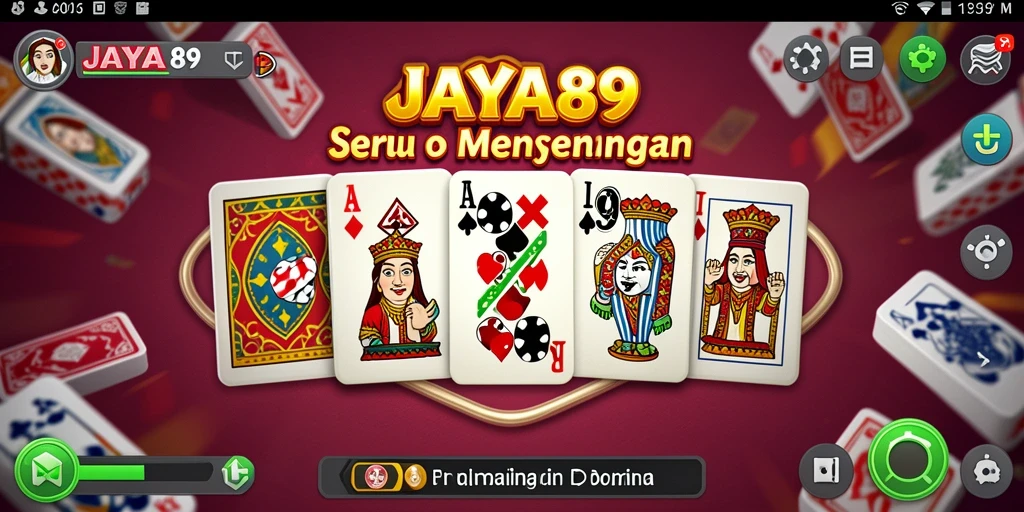 Tampilan gameplay seru dalam JAYA89 dengan Domino yang menantang.