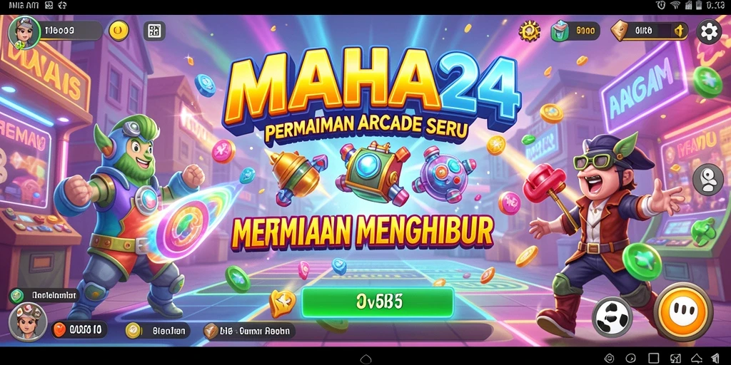 Tampilan gameplay menarik dari MAHA24 dengan aksi arcade yang seru.