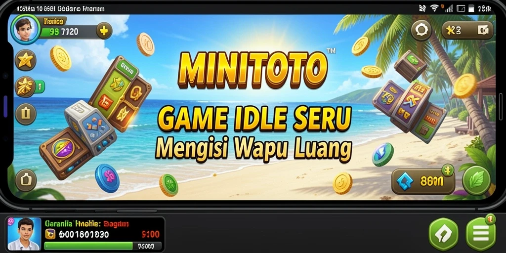 Tampilan gameplay Idle MINITOTO yang menarik dan menawan.