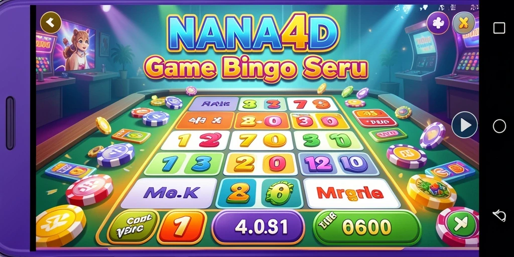 Tampilan gameplay NANA4D yang menarik dan seru saat bermain Bingo.