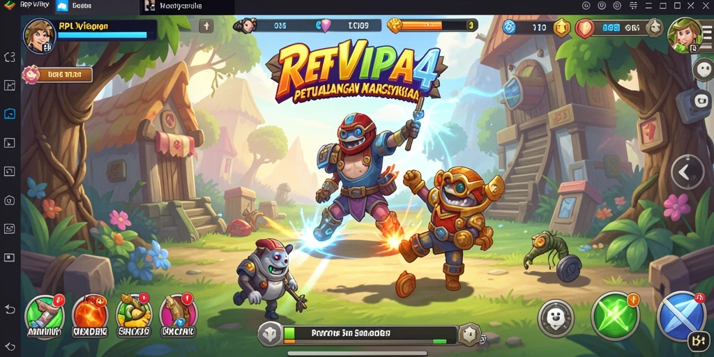Tampilan seru dari gameplay Arcade di RPVIP4.