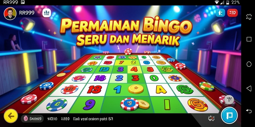 Tampilan gameplay utama RR999 yang menarik dan penuh warna.