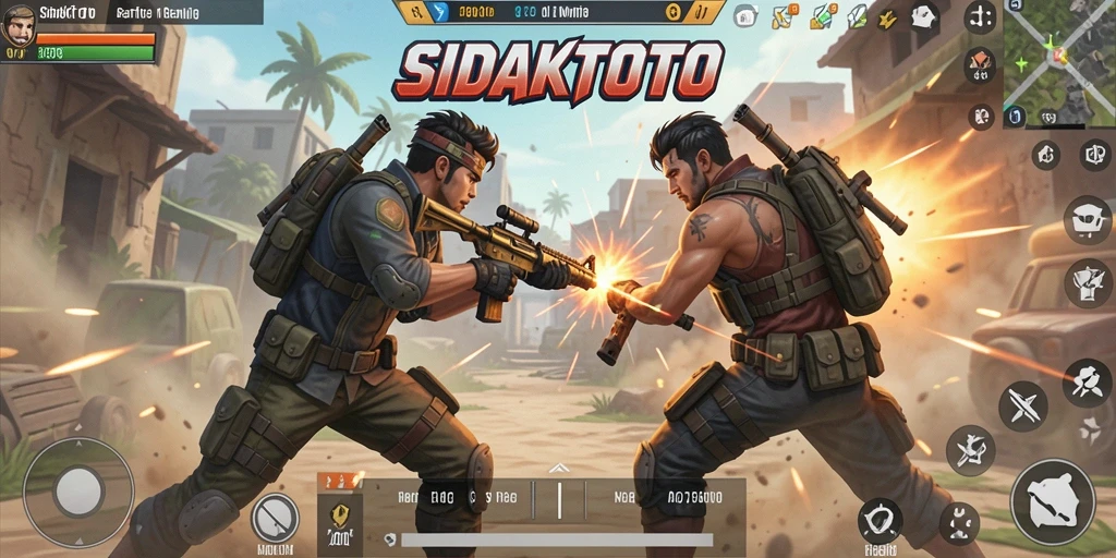 Gameplay seru dalam SIDAKTOTO dengan pertarungan Battle Royale.