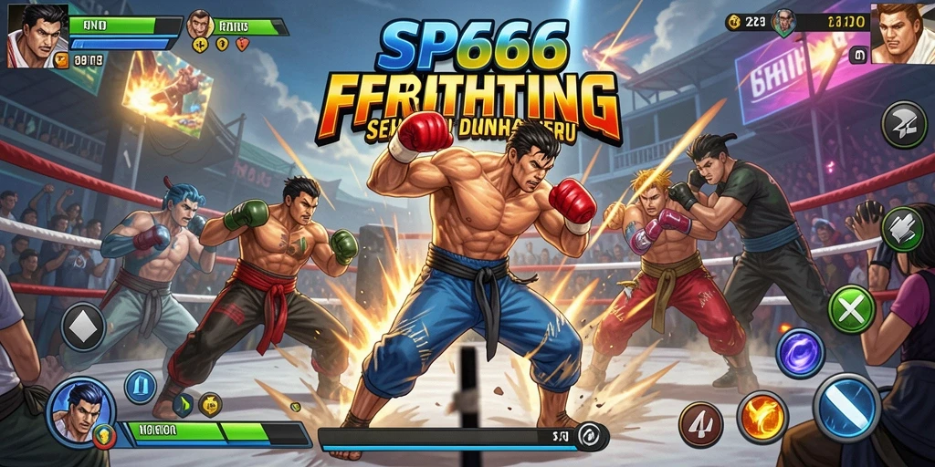Tangkapan layar dari gameplay SP666 menunjukkan aksi pertarungan yang mendebarkan.