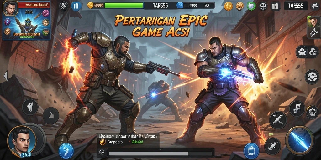 TAR555 menampilkan aksi pertarungan yang menegangkan dan grafis yang memukau.